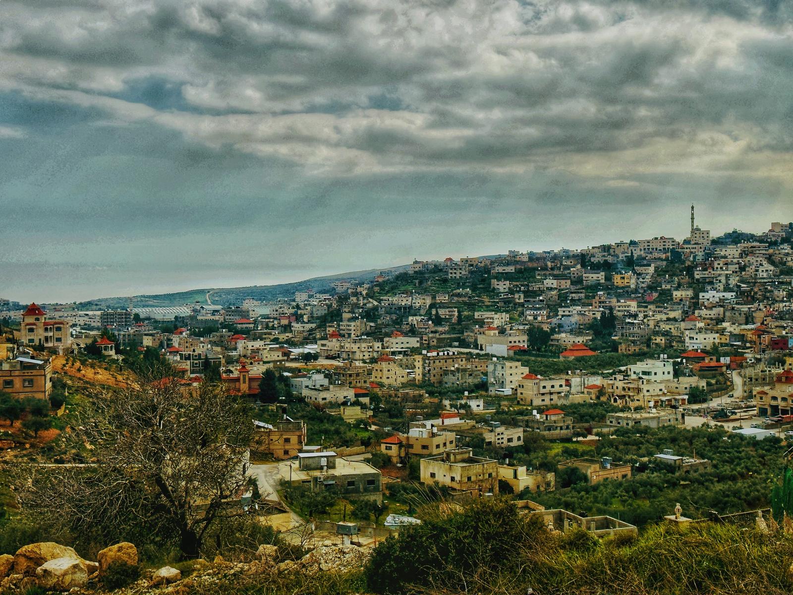 قرية  قصرة، صورة مأخوذة من جبل "القعدة، بعدسة ابن قصرة السيد محمد نزال